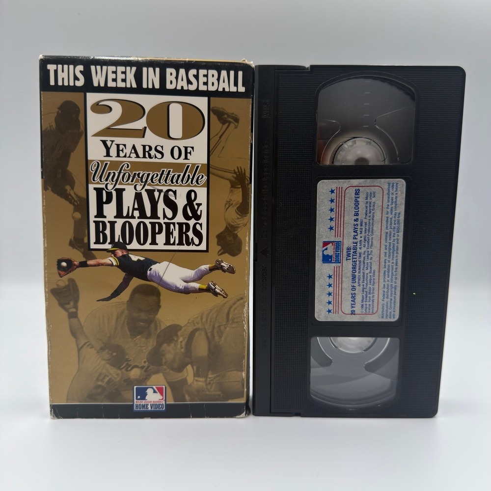 This Week In Baseball 20 Years of Unforgettable Plays & Bloopers VHS MLB 1996